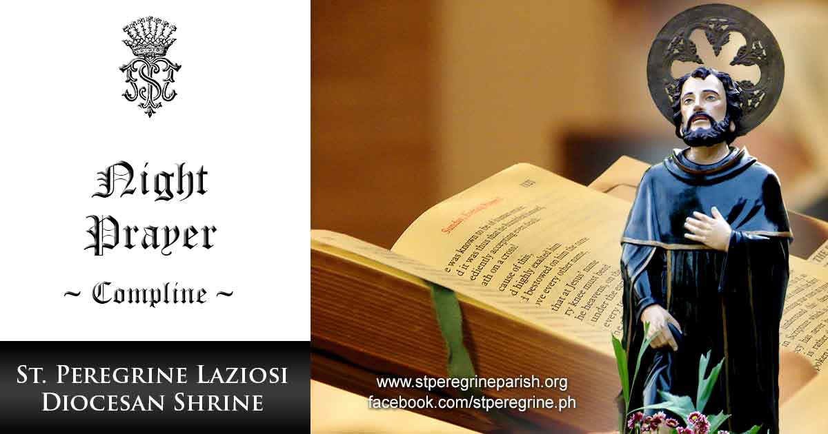 Mar 24, Night Prayer I for Wednesday in the 5th week of Lent